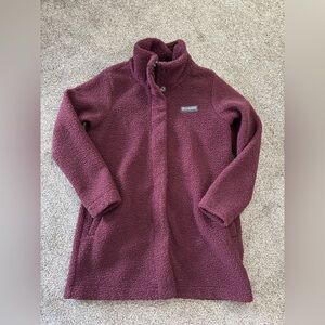 Columbia Maroon Fleece Women’s Coat
